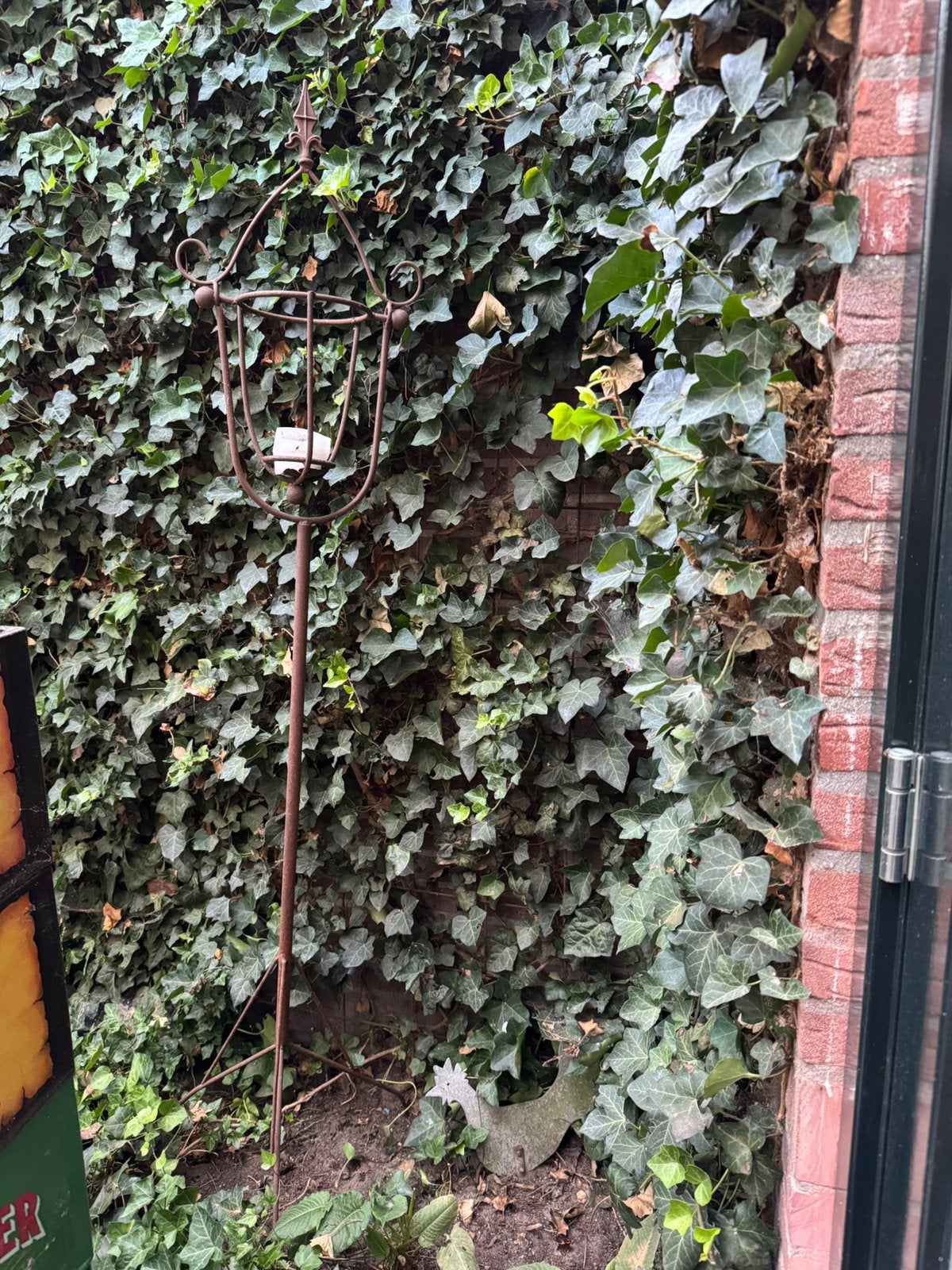 Lantaarn 1.80 hoog, Tuin en Terras, Tuinpoorten, Ophalen, Gebruikt, 150 tot 200 cm, IJzer