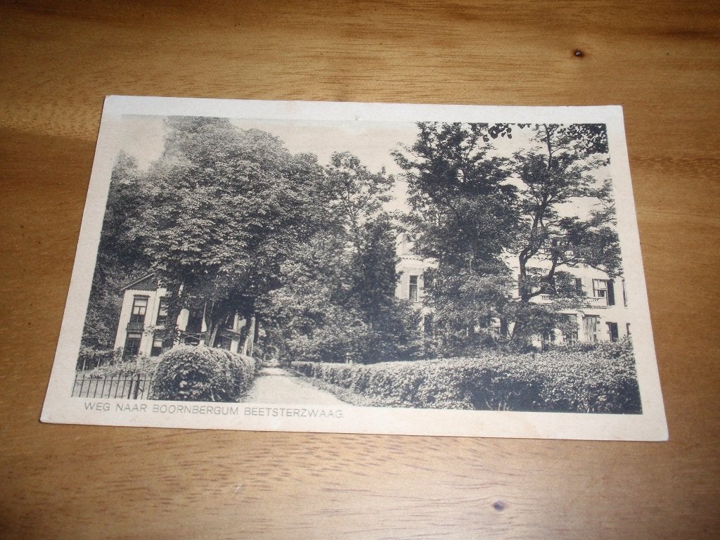 Beetsterzwaag Weg naar Boornbergum, Verzenden, 1920 tot 1940, Gelopen, Friesland