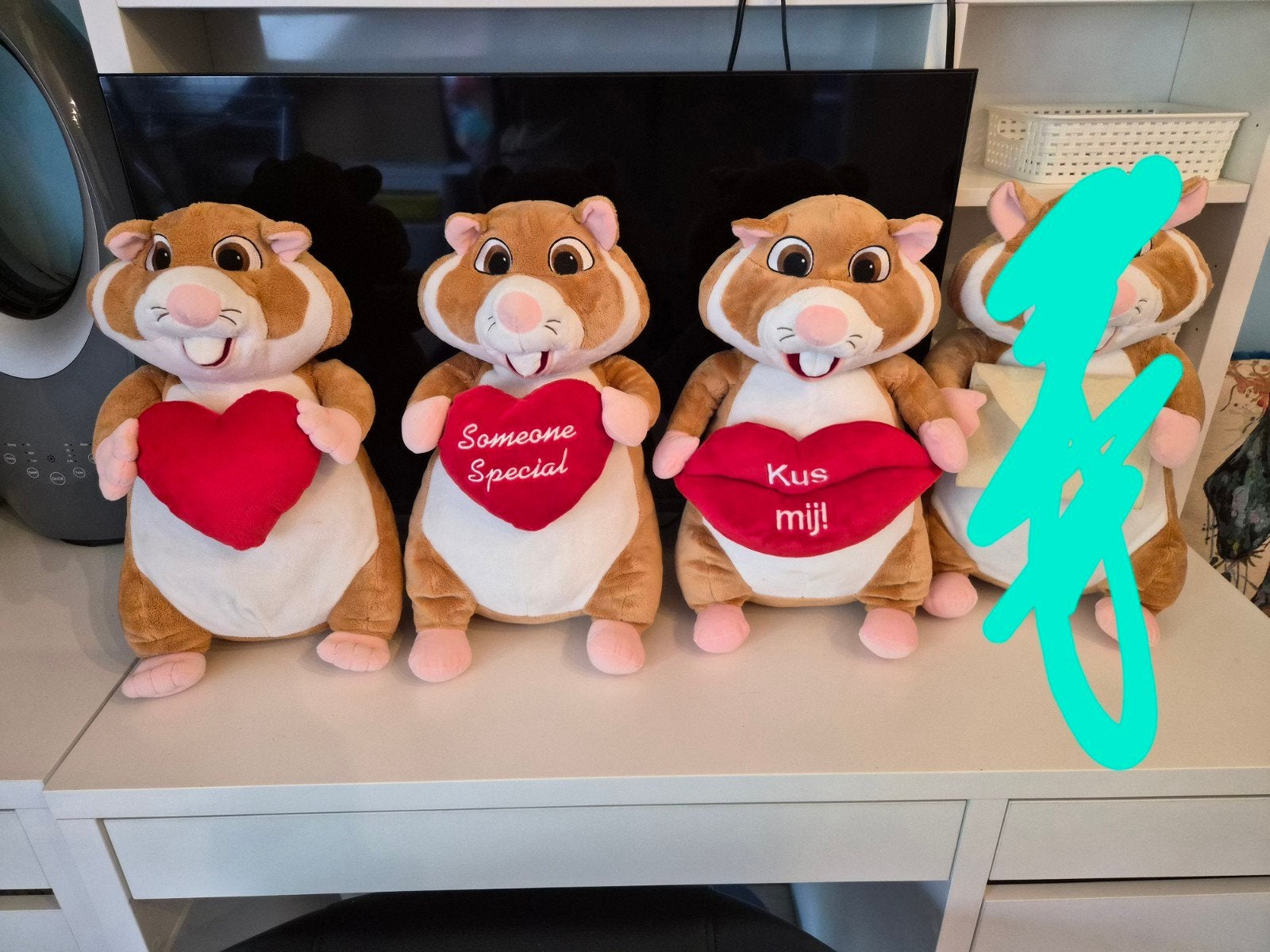 Grote collectie van 88 Albert Heijn Hamsters en 1 hoofdband, Ophalen, Gebruikt, Albert Heijn, Hamster