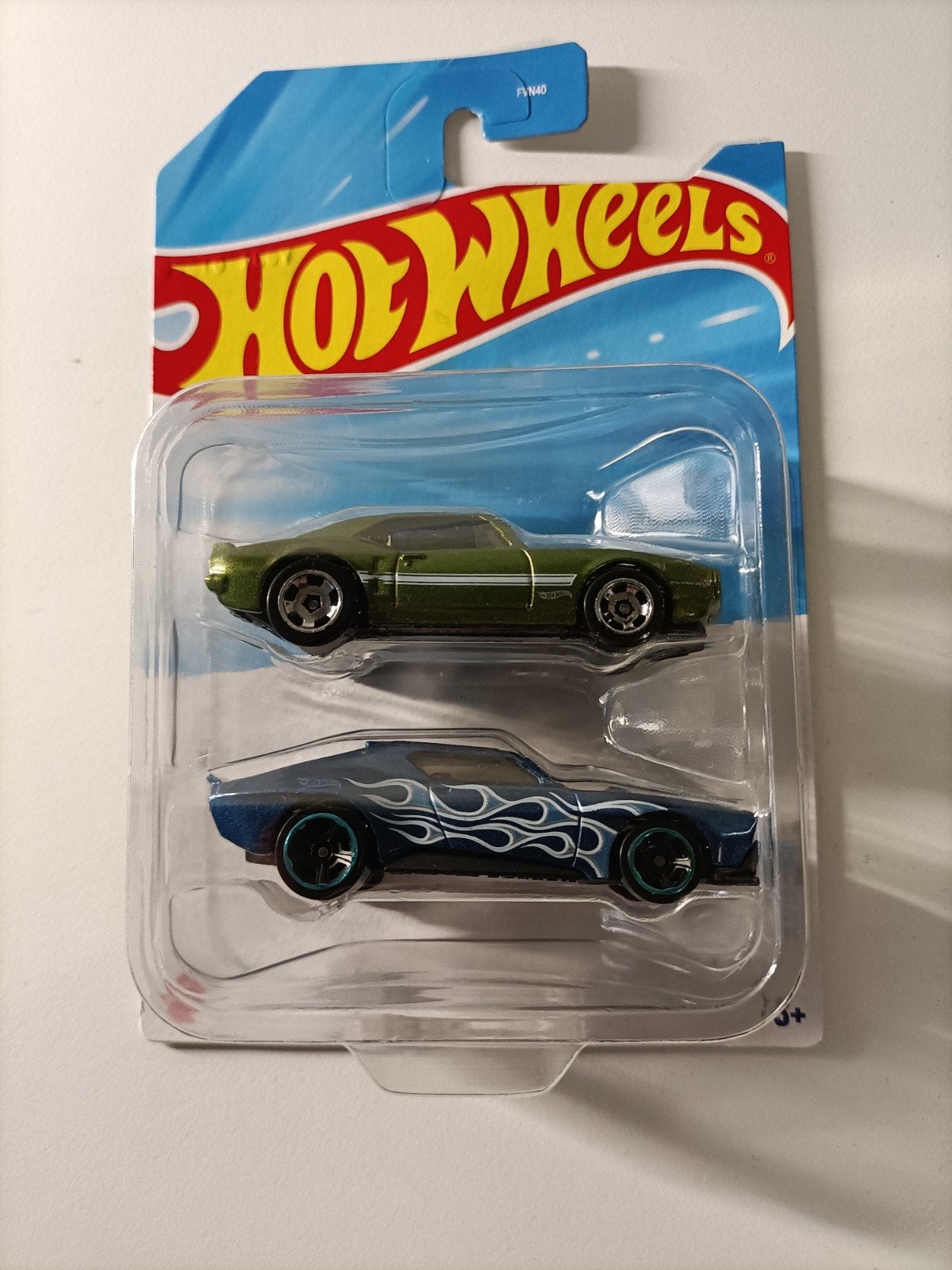 Hot Wheels 2-pack: Groene en Blauwe Raceauto's, Ophalen of Verzenden, Nieuw, Auto