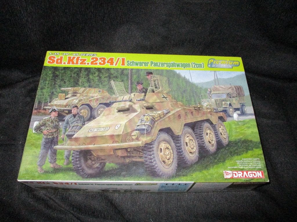 D-128,DRAGON 1-35,NO,6879,Sd.Kfz. 234/1 Schwerer Panzerspähw, Overige merken, 1:32 tot 1:50, Overige typen, Nieuw