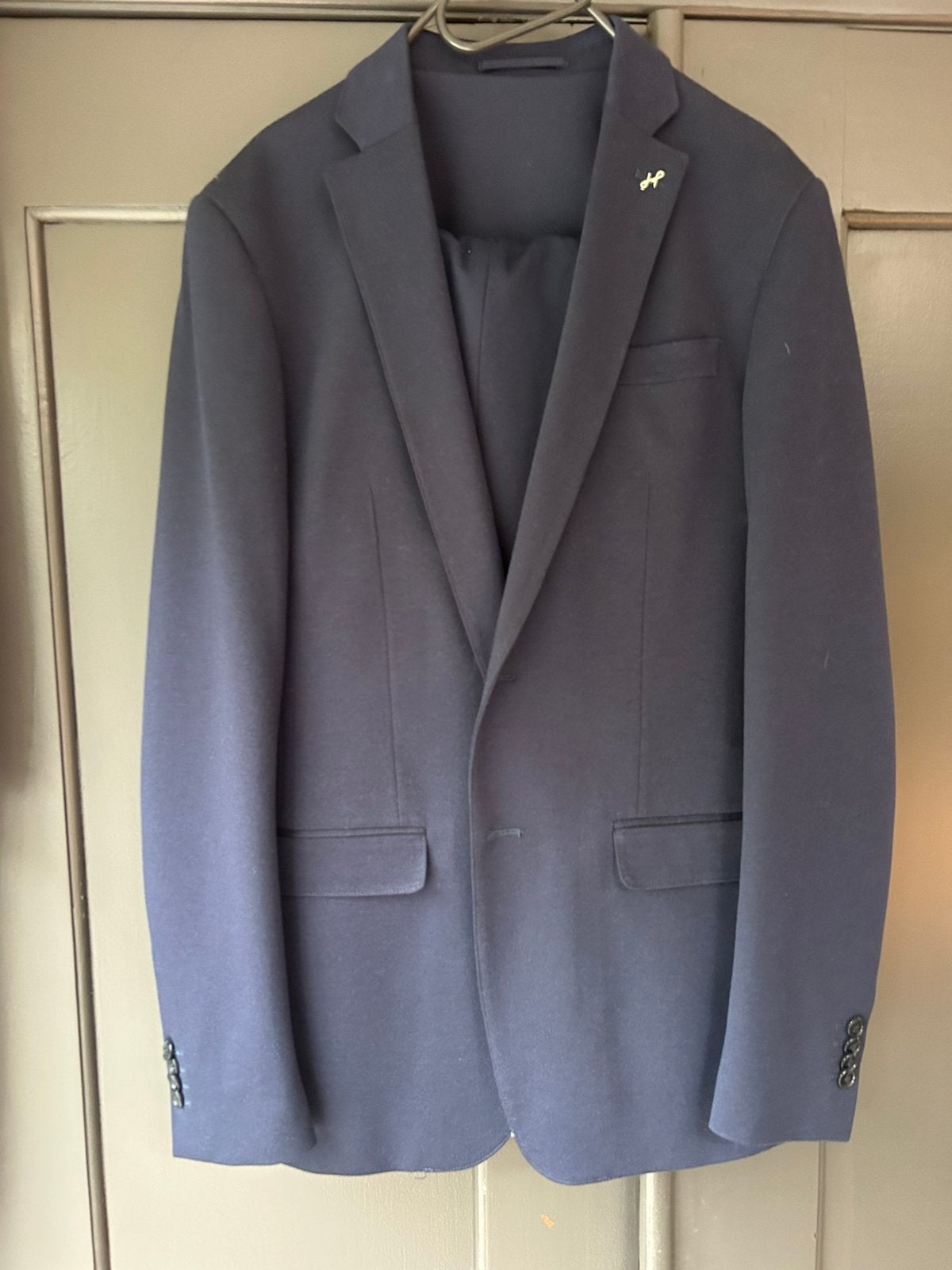 Prachtig blauw kostuum zgan maat 102/51, Kleding | Heren, Ophalen of Verzenden, Zo goed als nieuw, Overige maten, Blauw