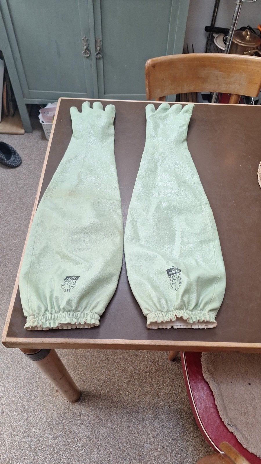 Uvex Profas Rubiflex Lange Beschermende Handschoenen, Ophalen of Verzenden, Zo goed als nieuw