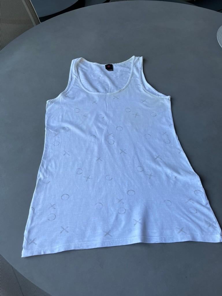 Wit/grijze Penn & Ink top, maat XL = M, Maat 38/40 (M), Penn & Ink, Verzenden, Wit