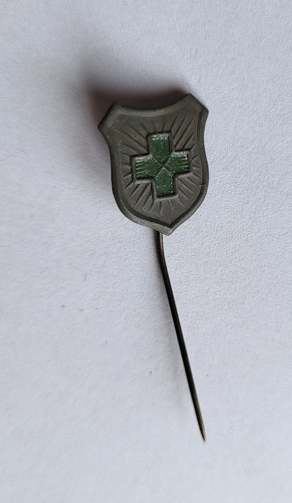 Het Groene kruis jaren 30 verpleegster A speldje, Gebruikt, Niet vindbaar, Niet vindbaar, Speldje of Pin