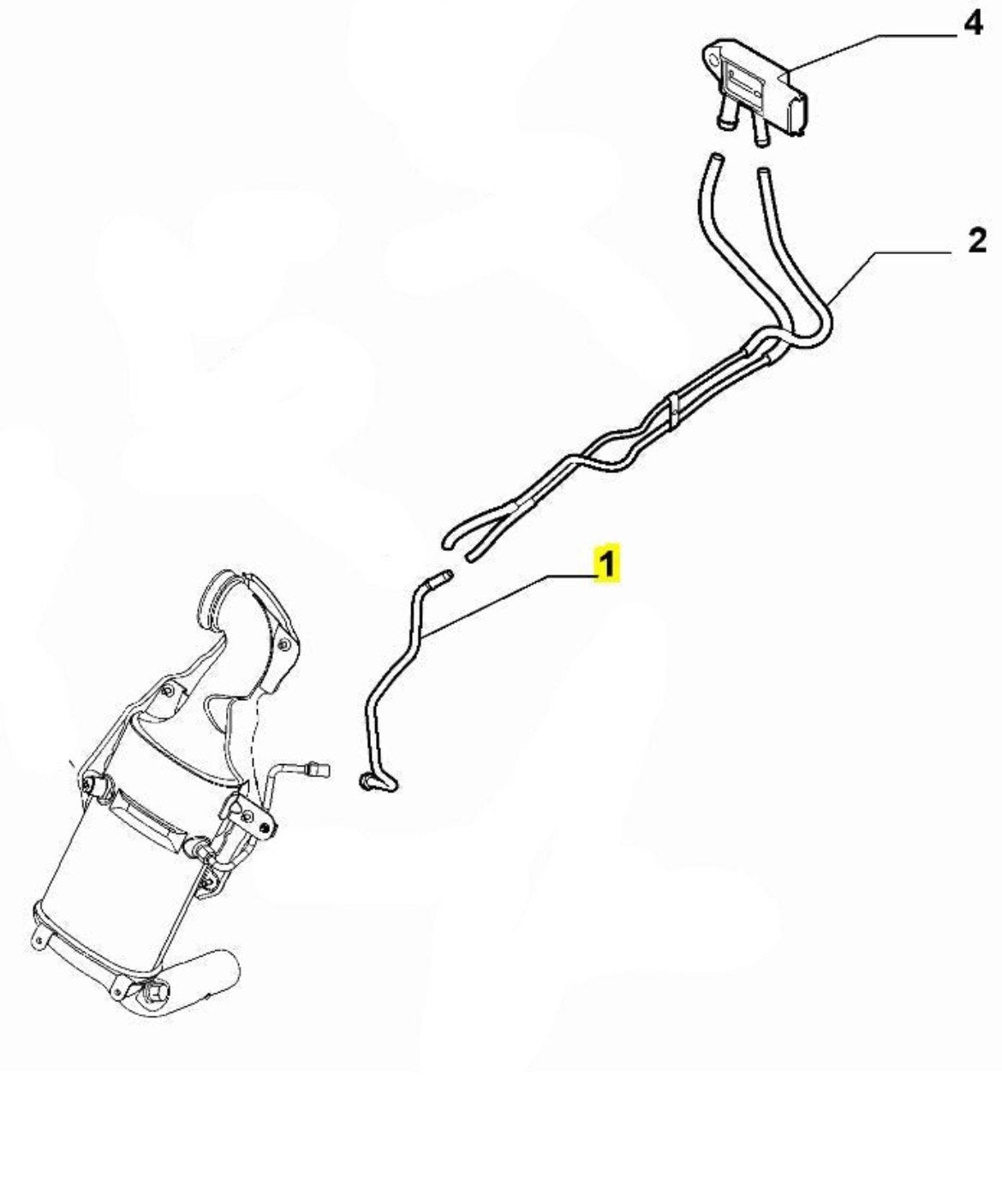 DPF Drukverschilpijp Mito 1.3 51868879, Auto-onderdelen, Uitlaatsystemen, Ophalen of Verzenden, Nieuw, Alfa Romeo