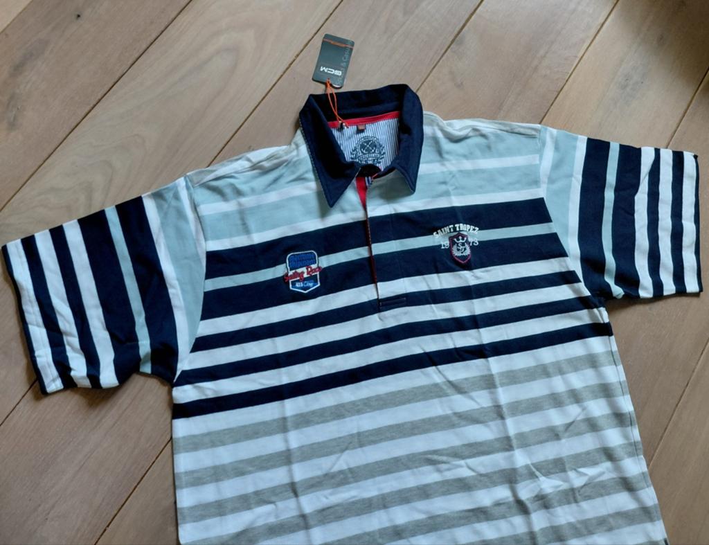 Nieuwe heren poloshirt GCM SPORTS mt 2XL, Kleding | Heren, Grote Maten, Overige kleuren, Shirt, Nieuw, Ophalen of Verzenden