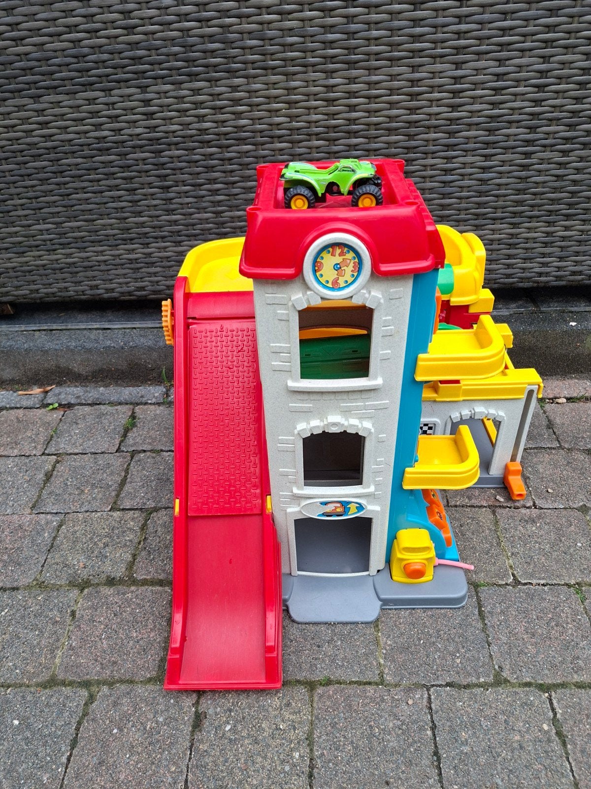 Fisher Price auto garage, Ophalen of Verzenden, Gebruikt, Speelset