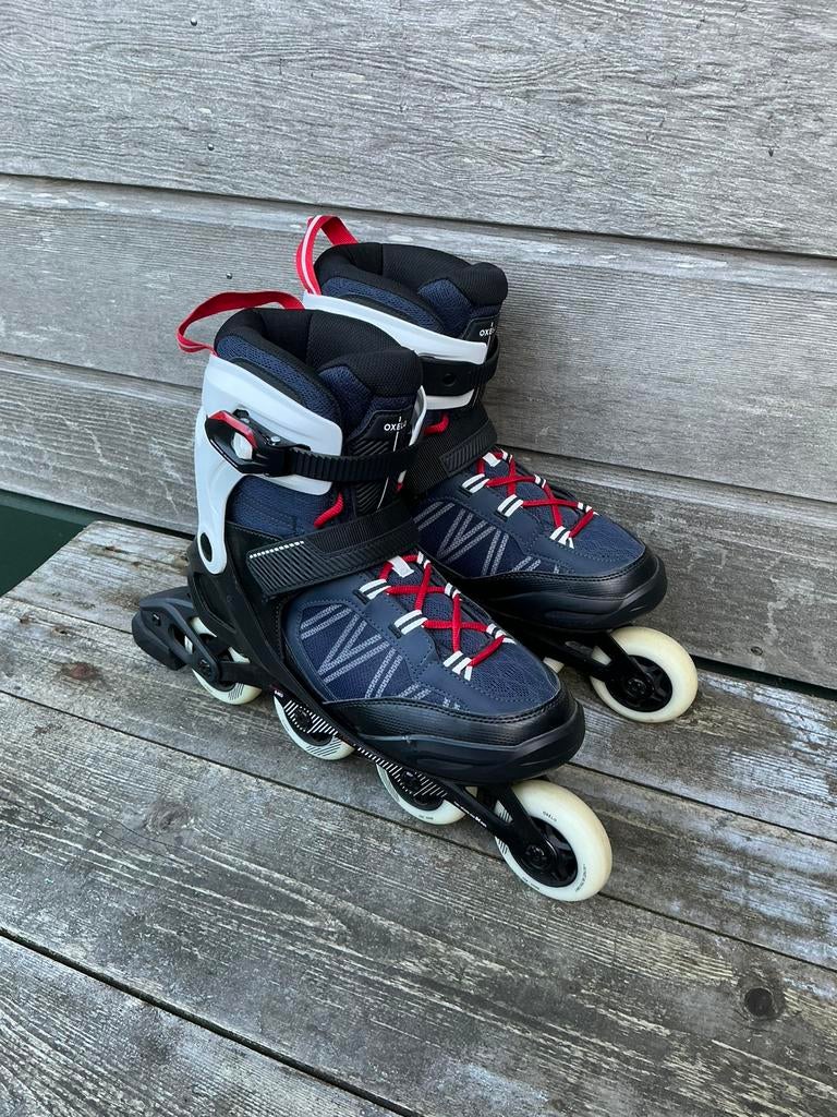 Oxelo Fit 500 inline skates maat 45 vallen als 43 - 43,5, Ophalen of Verzenden, Zo goed als nieuw