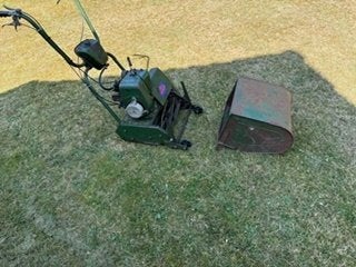 ATCO grasmaaier - kooimaaier wals 36 cm breed - gratis, Tuin en Terras, Gebruikt, Ophalen of Verzenden, Opvangbak, Benzine-grasmaaier