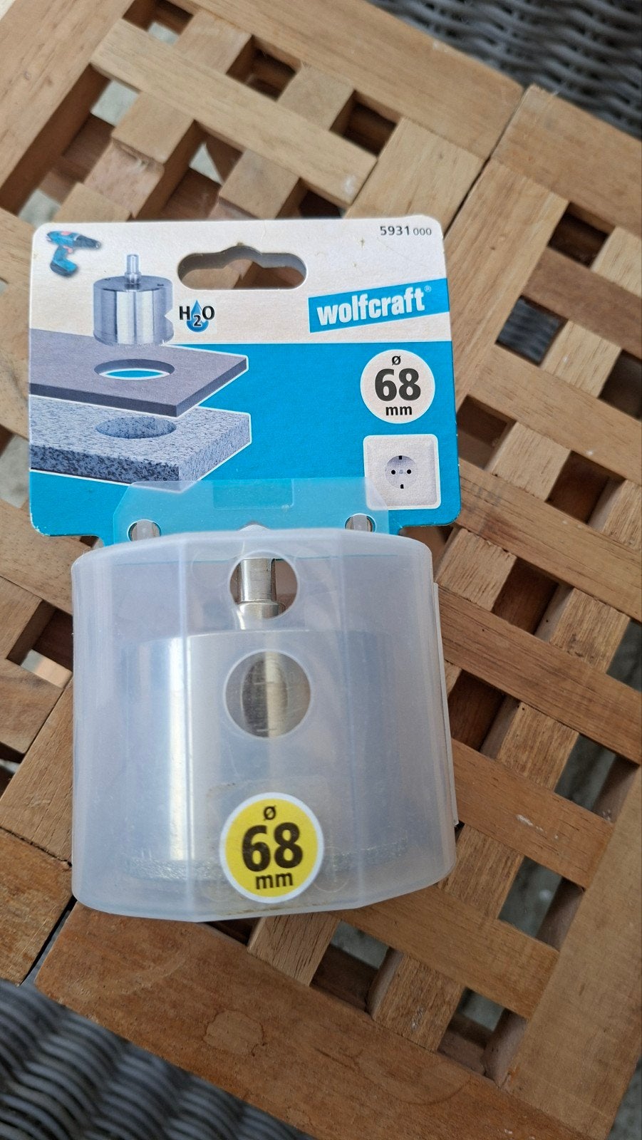 Wolfcraft Diamant Boor 68mm voor Tegels en Steen, Ophalen, Nieuw, Overige typen