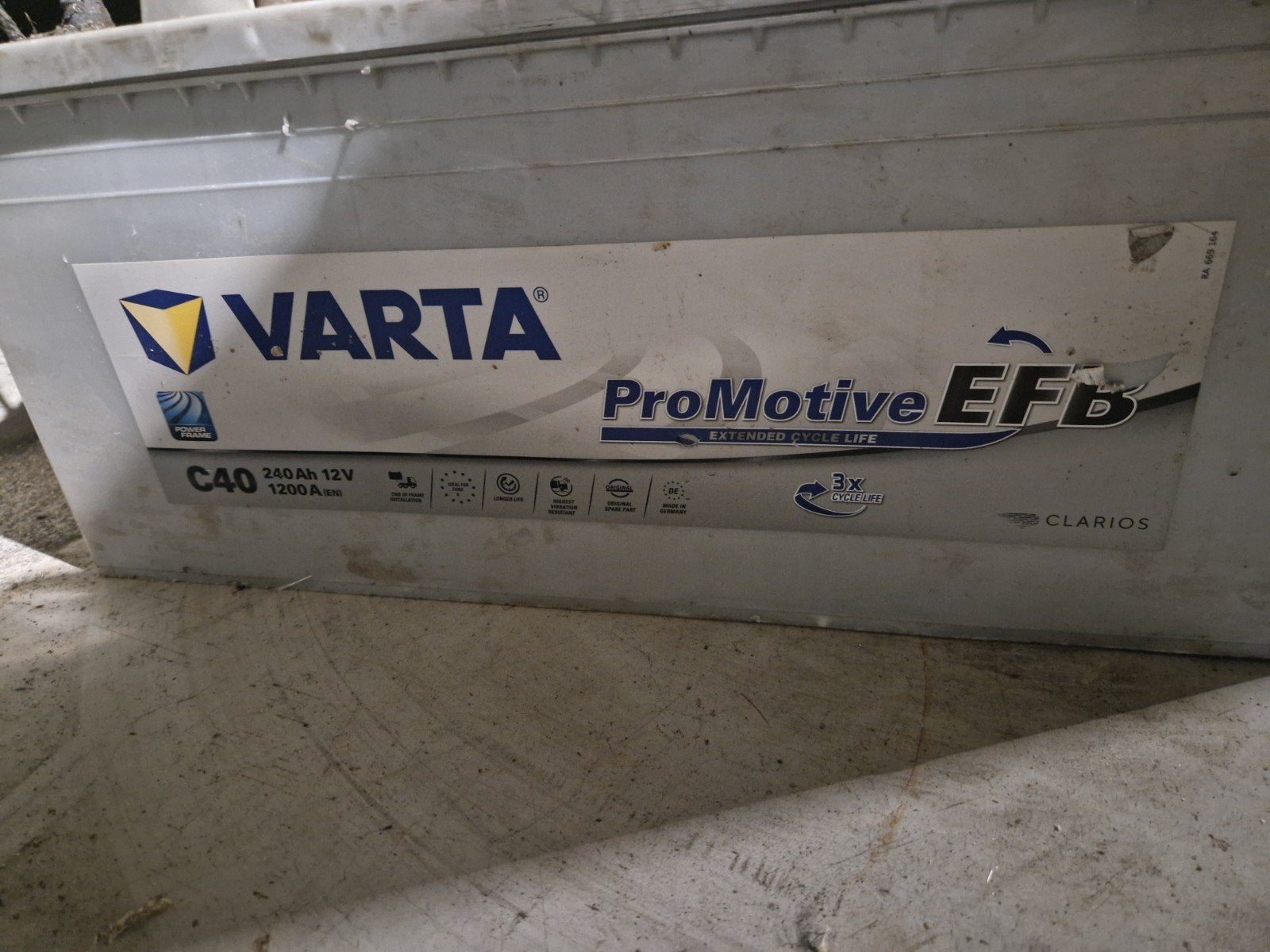 Varta ProMotive EFB C40 12V 240Ah 1200A (en), Ophalen