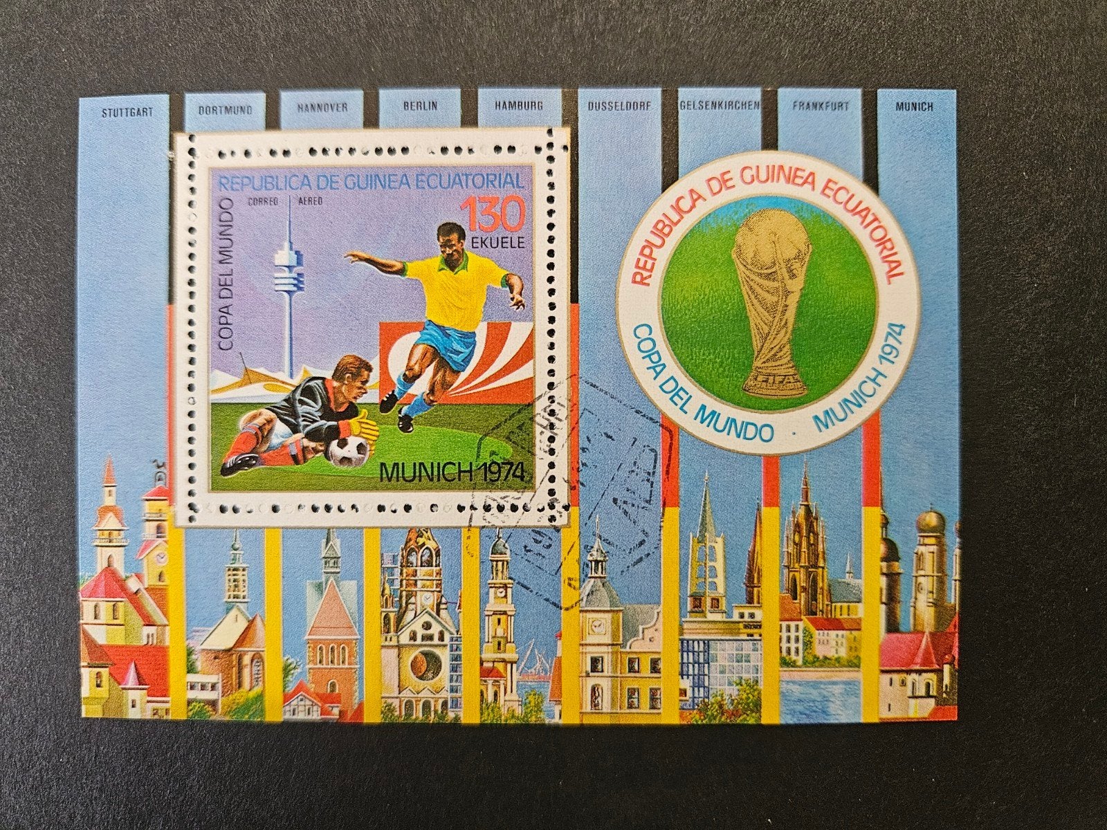 06) WK Voetbal 1974, Ophalen of Verzenden, Gestempeld, Sport