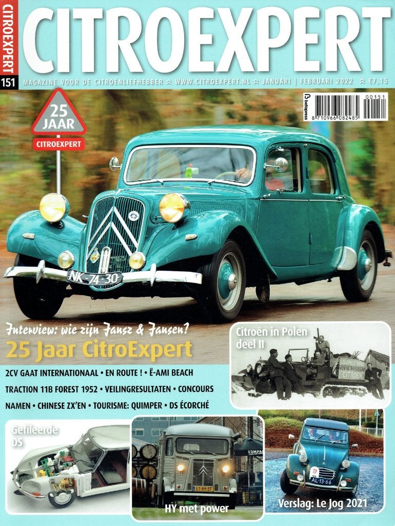 CitroExpert 2022 nr. 151 (o.a. Citroën Traction Avant 11), Verzenden, Gelezen, Citroën