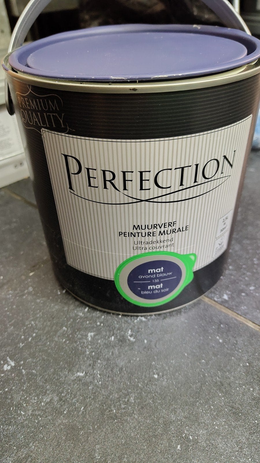 ZGAN Muurverf Perfection paarsblauw 2,5 liter, Ophalen, Blauw, Minder dan 5 liter, Verf