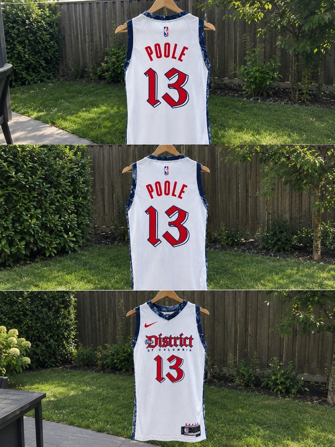 Jordan Poole Washington Wizards NBA Jersey - Maat L, Maat 52/54 (L), Wit, Overige typen, Nike