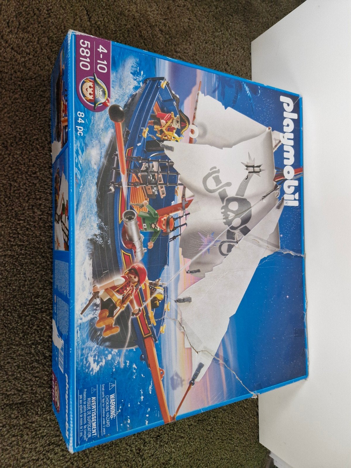 Playmobil Piratenschip 5810 met figuren en accessoires, Pirates, Gebruikt, Complete set, Ophalen of Verzenden