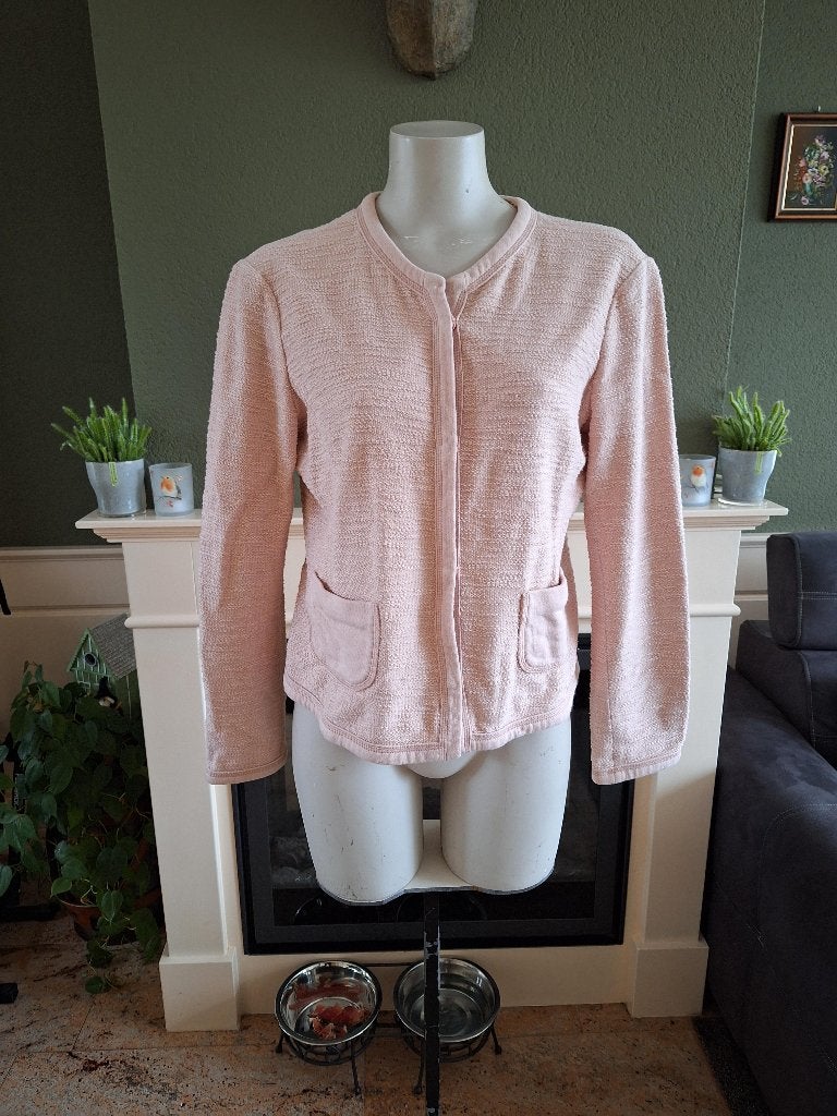Xandres roze jasje vest cardigan M 40 in zeer nette staat, Kleding | Dames, Truien en Vesten, Maat 38/40 (M), Verzenden, Roze