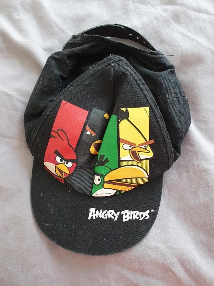 Zwarte Angry Birds pet voor kinderen, Kinderen en Baby's, Kinderkleding | Petten en Hoeden, 110 t/m 116, Jongen of Meisje, Ophalen of Verzenden