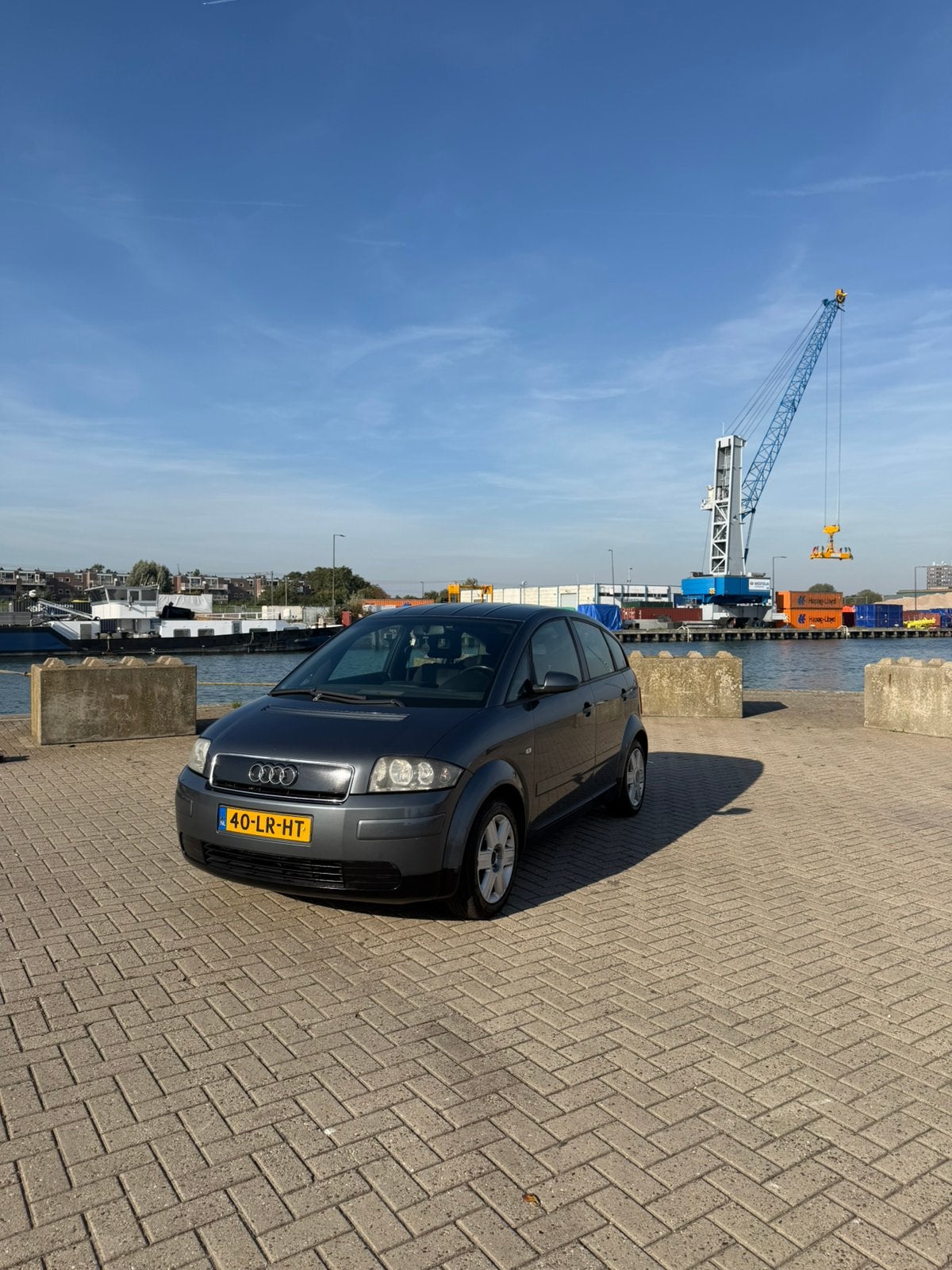 Audi A2 1.4 55KW 2003 Grijs NEW APK, Auto's, 74 pk, 31 €/maand, 4 cilinders, 4 stoelen
