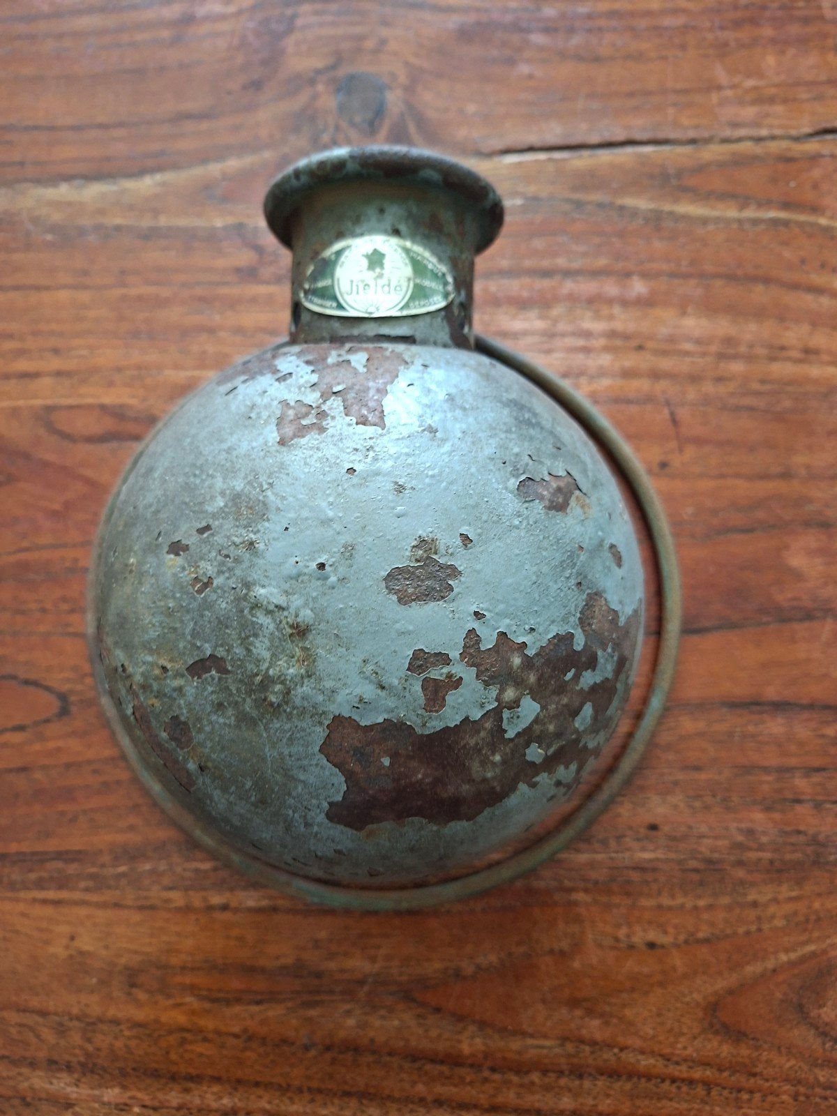 Vintage Jielde lampenkap - bolvormig, industrieel, Ophalen of Verzenden