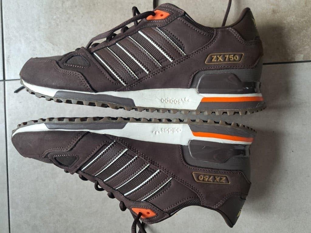 Adidas ZX 750 Sneakers Maat 45⅓, Bruin, Sportschoenen, Ophalen of Verzenden, Zo goed als nieuw