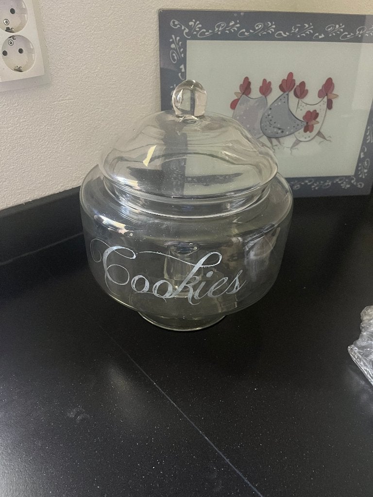 koekjes pot glas, Ophalen, Zo goed als nieuw