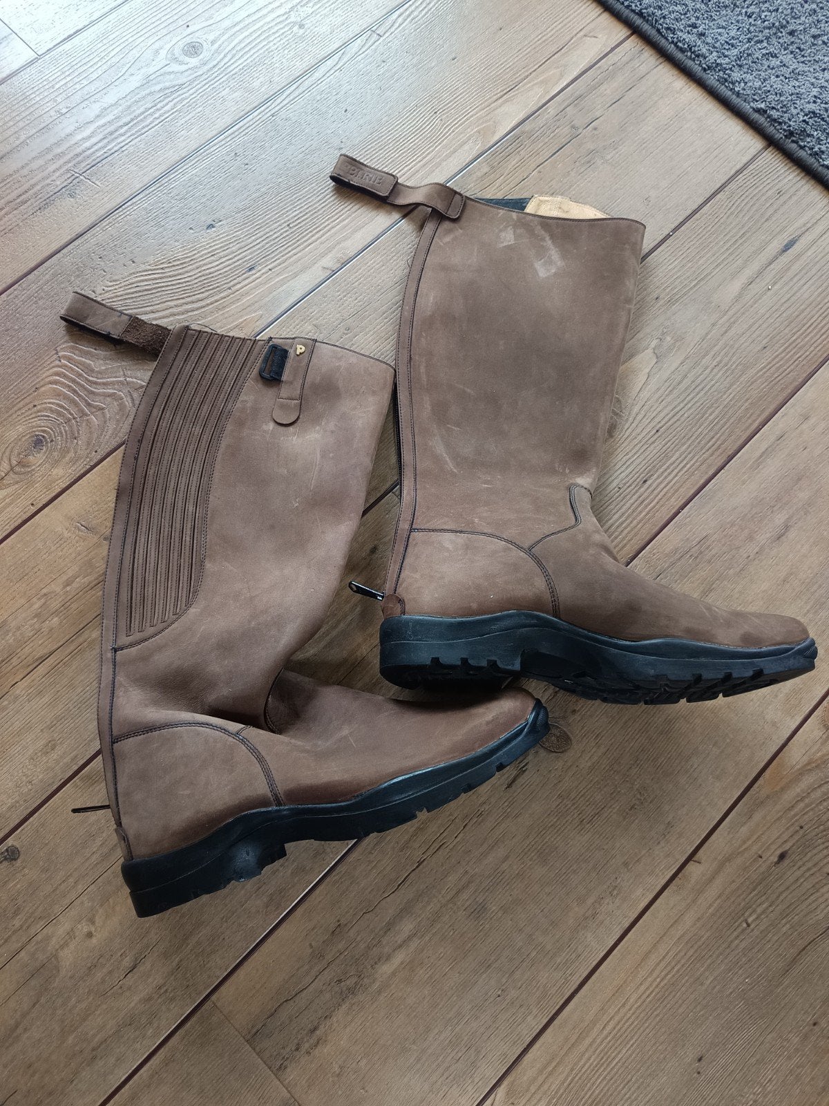 Rijlaarzen Petrie Freerider outdoor. Brown nubuck Leather., Ritssluiting, Heren, Nieuw, Ophalen of Verzenden