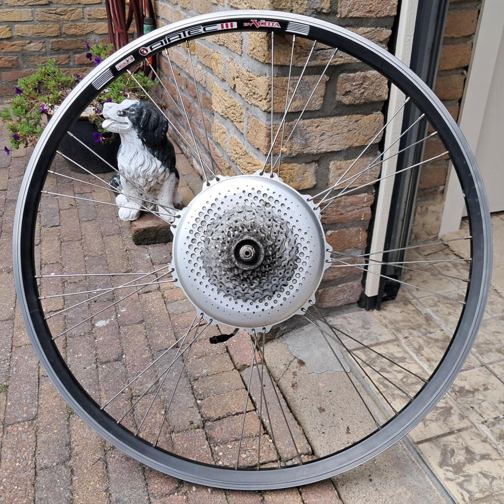 Trek 500 SL achterwiel met Motor voor E-bike (25km/u, 250W), Gebruikt, BionX, Ophalen of Verzenden, Aluminium