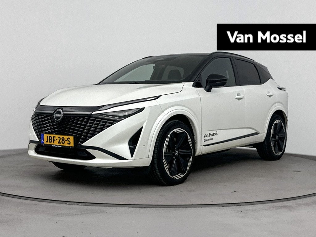 Nissan Qashqai 1.5 e-Power N-design | Stoel stuur en voorrui, Auto's, Nissan, 1497 cc, 190 pk, Alcantara, Wit
