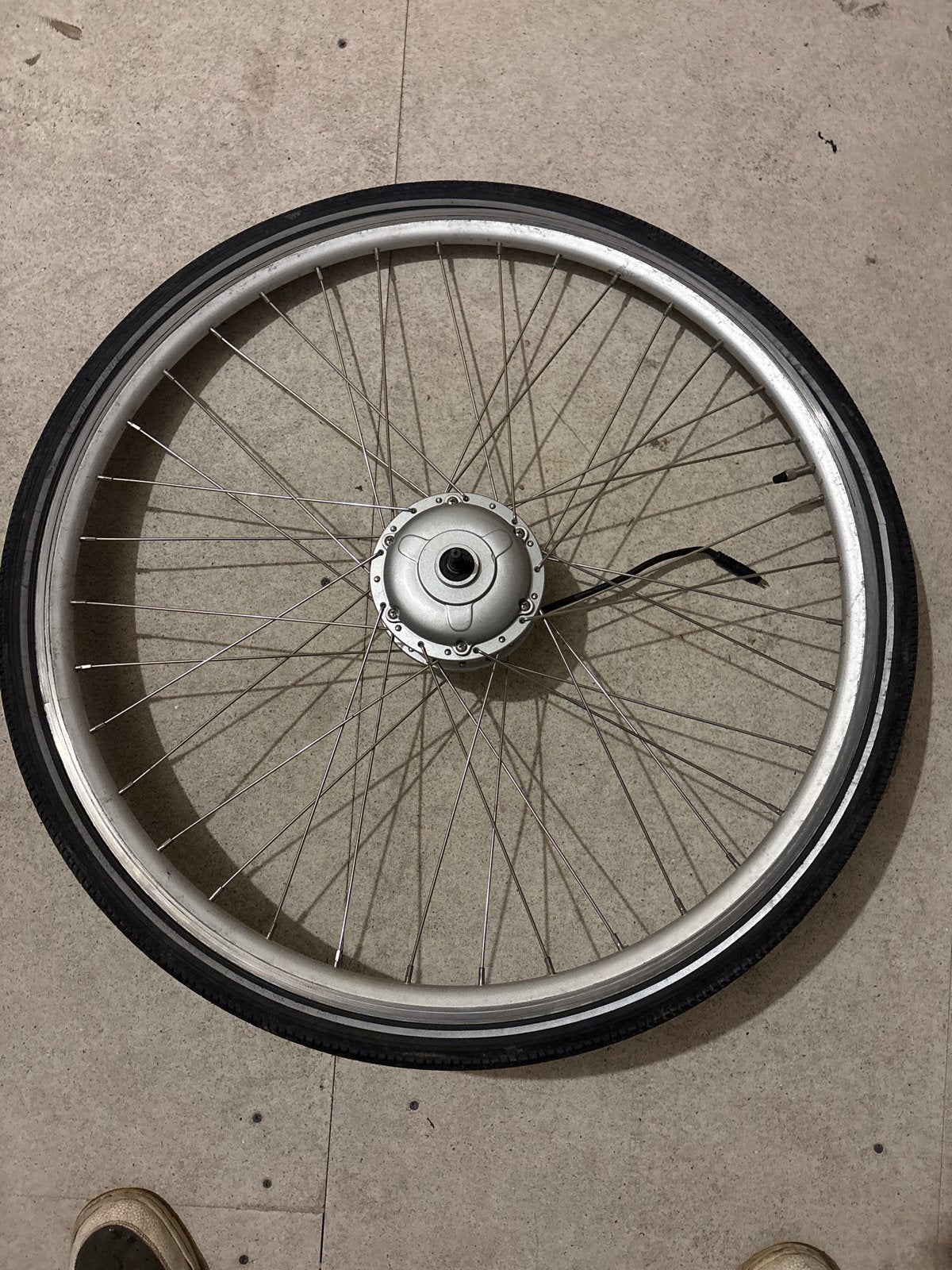Achterwiel e-bike met motor, Gebruikt, Ophalen of Verzenden, Aluminium, Elektrische fiets