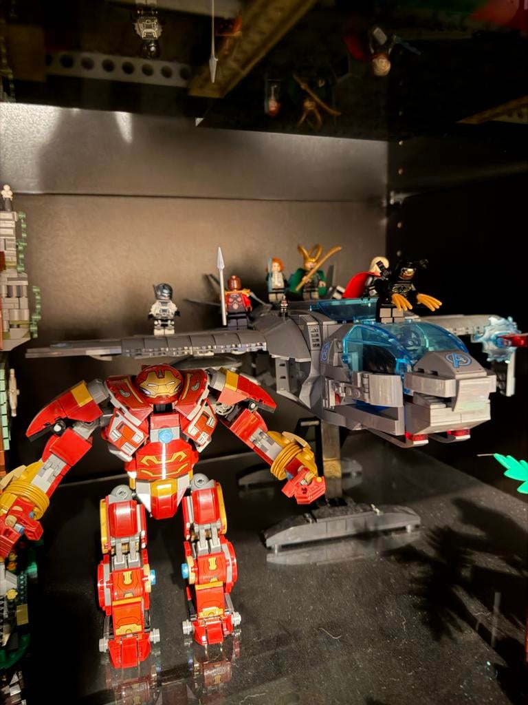 LEGO marvel Quinjet (76126) met minifigs, Ophalen of Verzenden, Zo goed als nieuw, Complete set, Lego