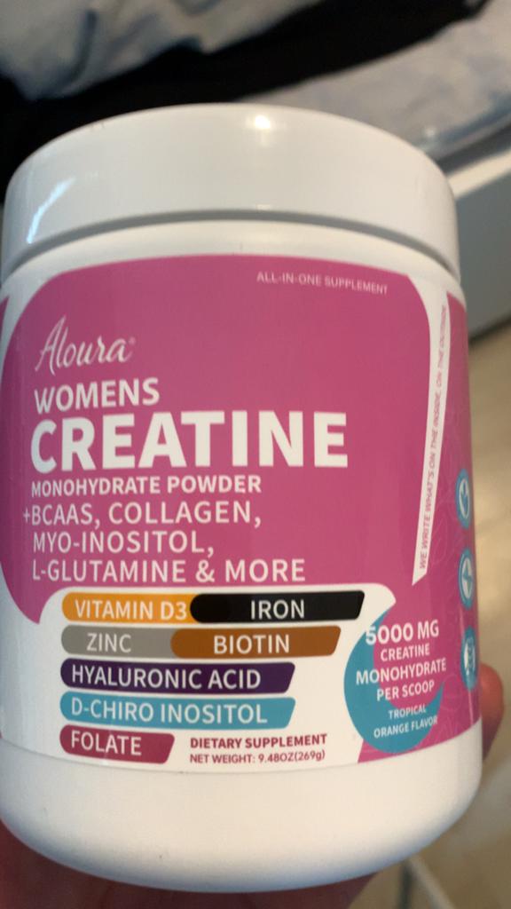 Aloura Womens Creatine Monohydraat Poeder Tropical Orange, Verzenden, Nieuw, Poeder of Drank