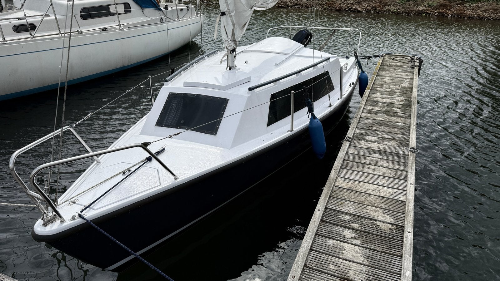 Kajuitzeilboot Orion 20 met Mercury 6PK 4-takt BB-motor, Watersport en Boten, Ophalen, Gebruikt, 35 cm, Tot 1.00 meter