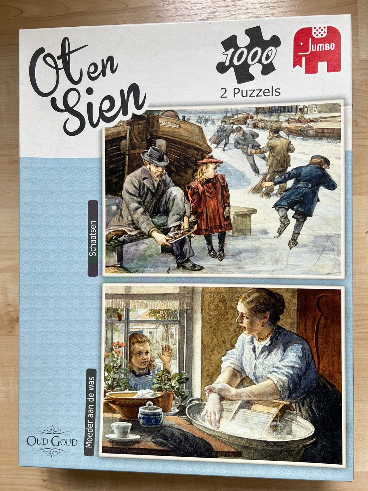 Ot en Sien: 2 puzzels van 1000 stukjes, Ophalen of Verzenden, 500 t/m 1500 stukjes, Zo goed als nieuw, Legpuzzel