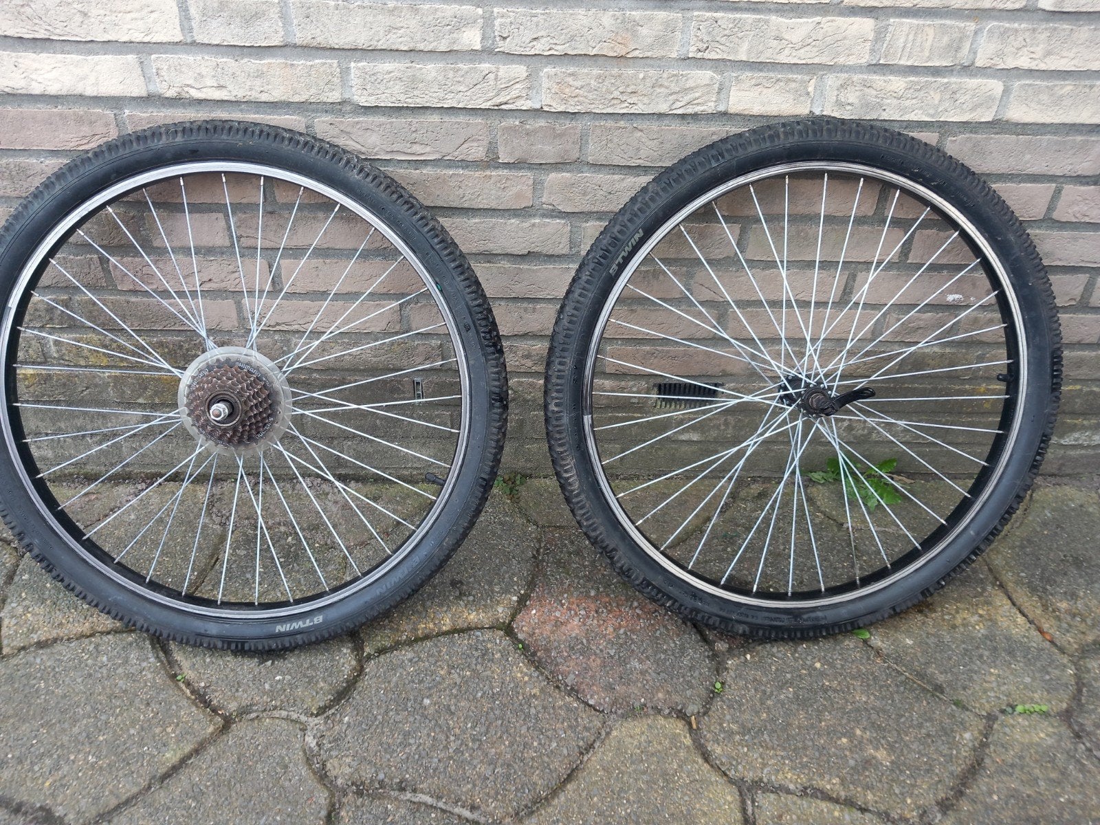 Twee wielen Btwin voor MTB, Fietsen en Brommers, Gebruikt, Btwin (Decathlon), Mountainbike, Ophalen