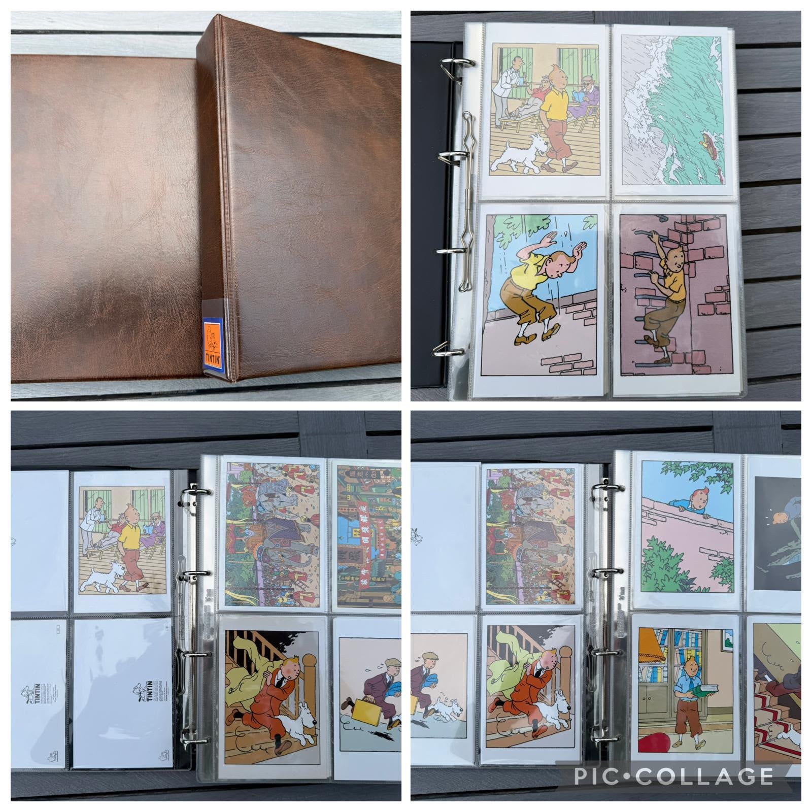 Ruim 250 Kuifje -Tintin ansichtkaarten in luxe album, Verzamelen, Ophalen of Verzenden, 1980 tot heden, Ongelopen, Overige thema's