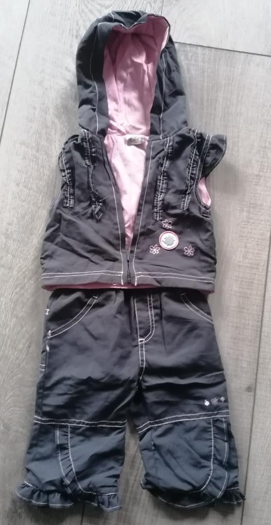 grijs / roze setje maat 68, Ophalen of Verzenden, Zo goed als nieuw, Meisje, Setje