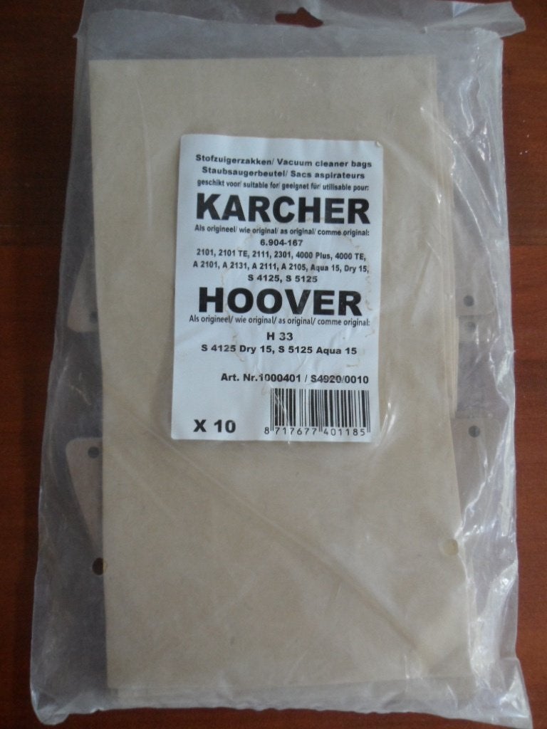 Kärcher 6.904-167 papier stofzuigerzakken 8 stuks, Stofzak, Kärcher, Overige typen, Nieuw