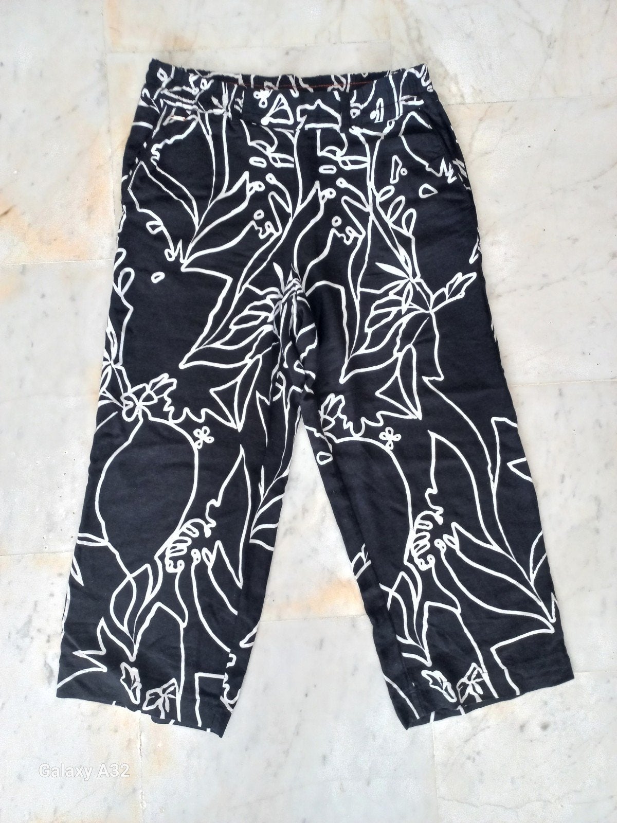 Street One wijde pijp, 7/8 broek culotte broek, maat 40, Maat 38/40 (M), Zwart, Street One, Ophalen of Verzenden