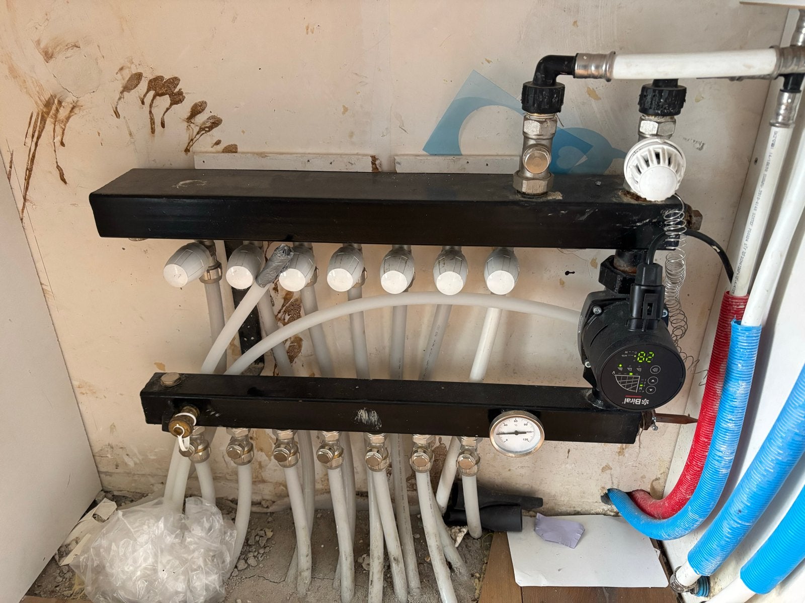 Vloerverwarming verdeler 7 groepen met (nieuwe) Biral pomp, Ophalen, Minder dan 30 cm, Overige typen, Minder dan 60 cm