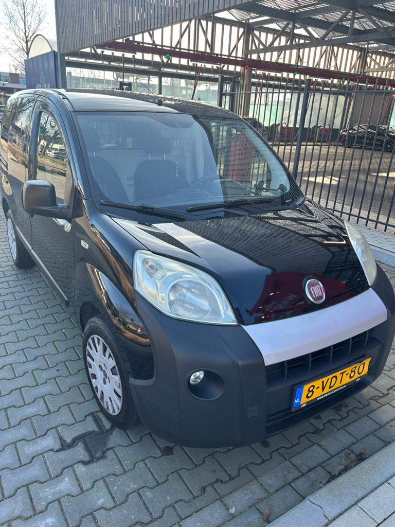 Fiat Fiorino 1.3 MJ AUT 2009, Stof, Zwart, 4 cilinders, 400 kg