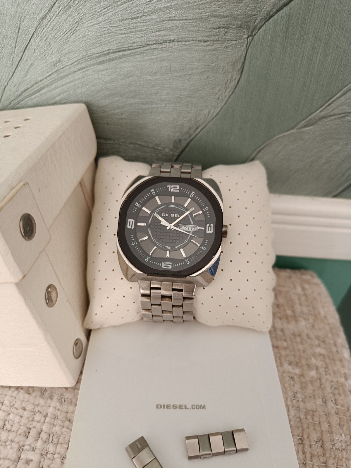 Diesel DZ1170 horloge - Compleet met doos en extra schakels, Ophalen of Verzenden, Waterdicht, Gebruikt, Diesel