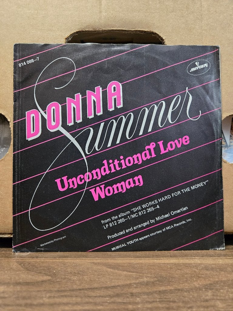 Donna Summer - Unconditional love, 7 inch, Ophalen of Verzenden, Zo goed als nieuw, Beschermende buitenhoes