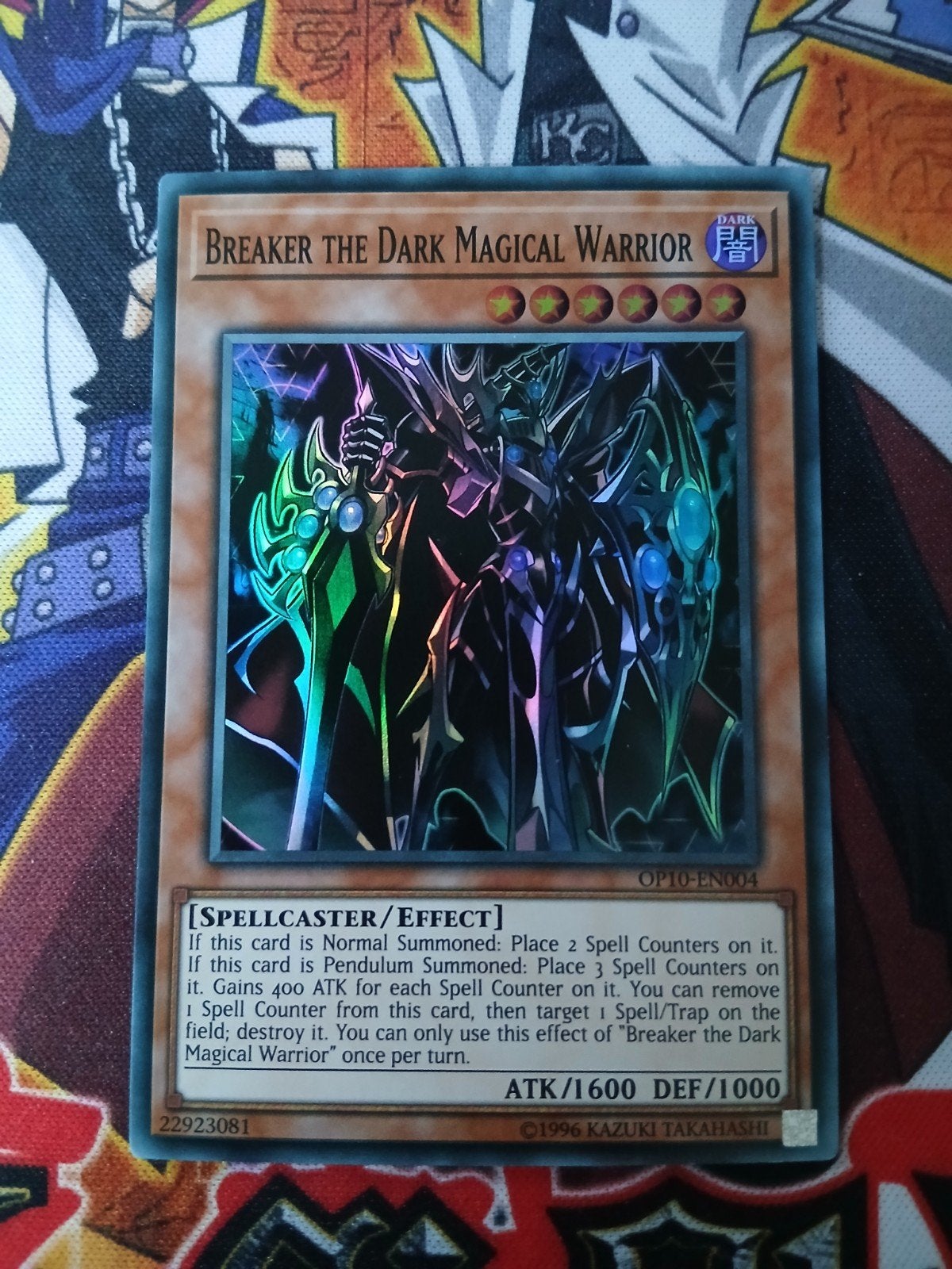 Breaker the Dark Magical Warrior - Super Rare OP10 - YGO, Ophalen, Zo goed als nieuw, Foil