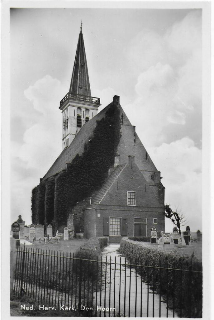 Den Hoorn Texel Ned Herv Kerk Oude Ansichtkaart (9861 ), Ophalen of Verzenden, Voor 1920, Gelopen, Waddeneilanden