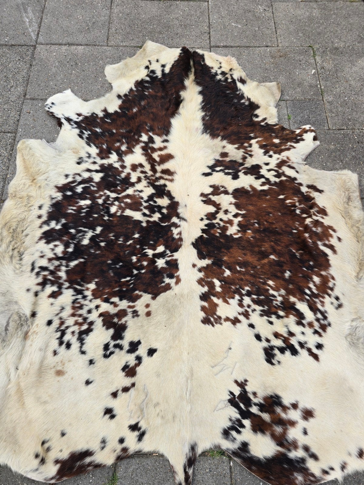 Mooi koeienhuid kleed, Ophalen, Gebruikt, Bruin, 100 tot 150 cm