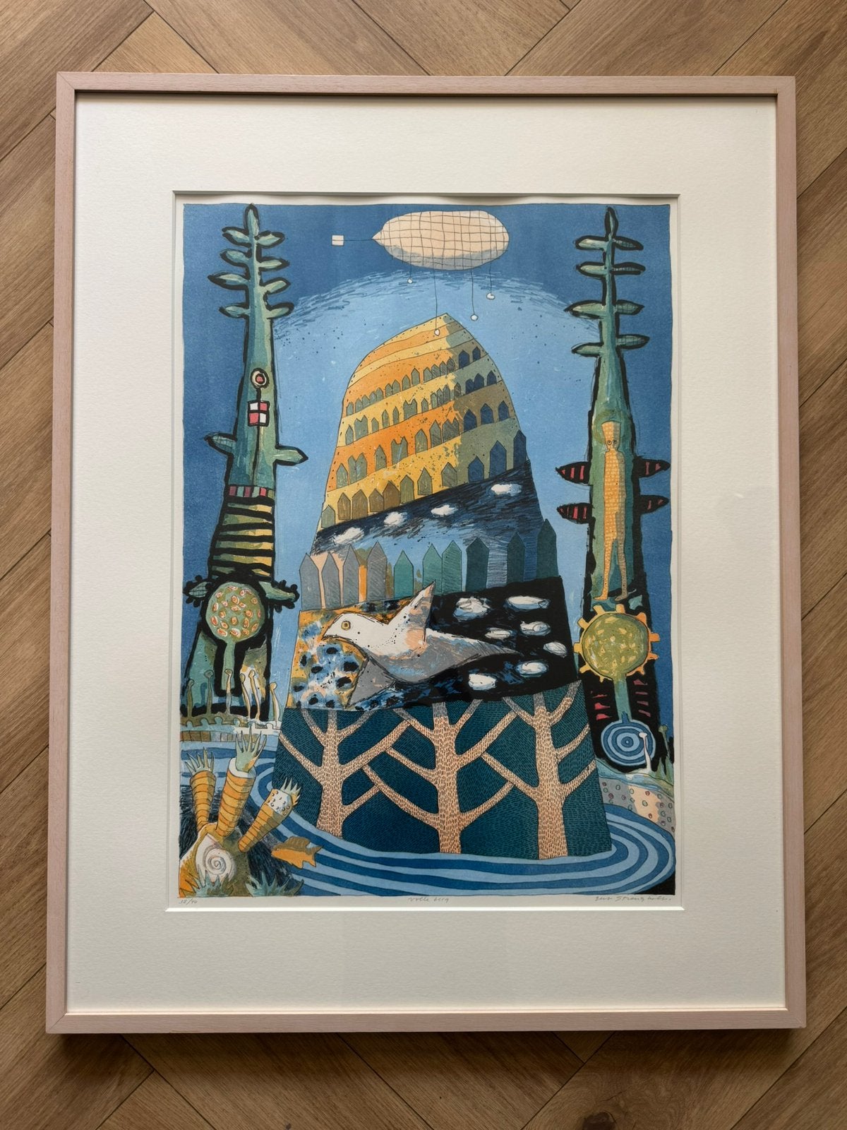 Unieke aanbieding 5x gesigneerde lithografie Gert Strengholt, Antiek en Kunst, Kunst | Litho's en Zeefdrukken, Ophalen