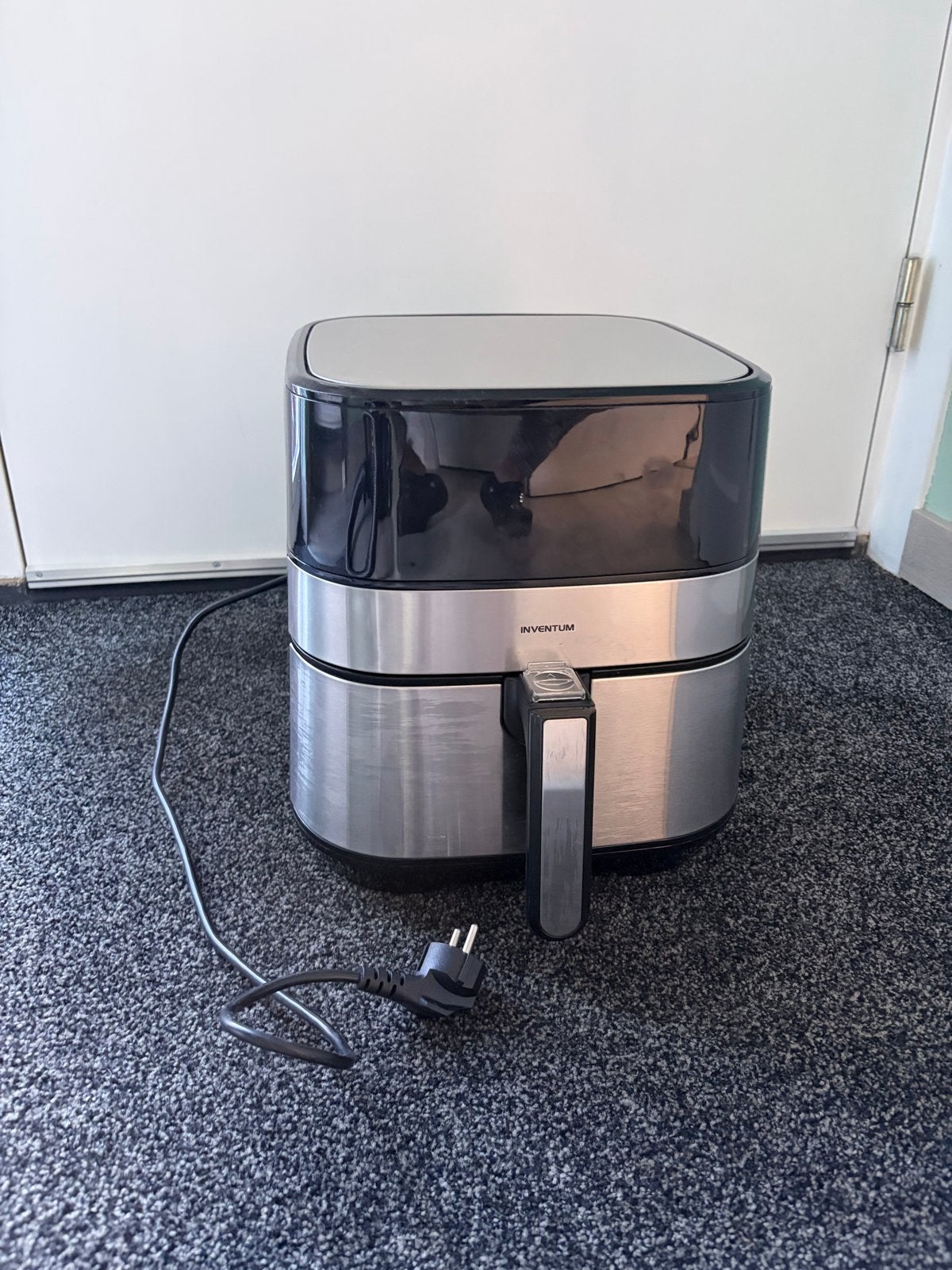 Inventum GF500HLD Airfryer – 5 liter – Zwart/RVS, Ophalen of Verzenden, Zo goed als nieuw, Airfryer, 1500 gram of meer