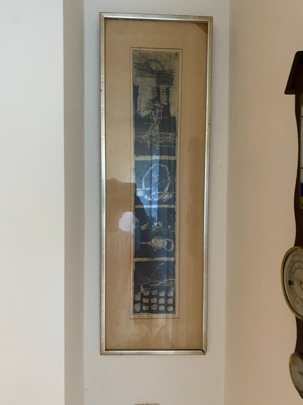 Gesigneerde Ets 'Montijn Montyn '63' - Abstracte Kunst, Antiek en Kunst, Kunst | Etsen en Gravures, Ophalen of Verzenden, Ets